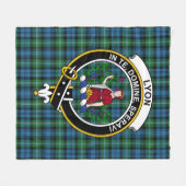 Clan Lyon Hunting Tartan Pset Fleece Deken (Voorkant (Horizontaal))