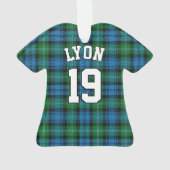 Clan Lyon Tartan Kersttrui Ornament (achterkant)