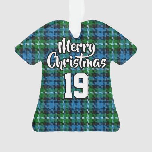 Clan Lyon Tartan Kersttrui Ornament (voorkant)