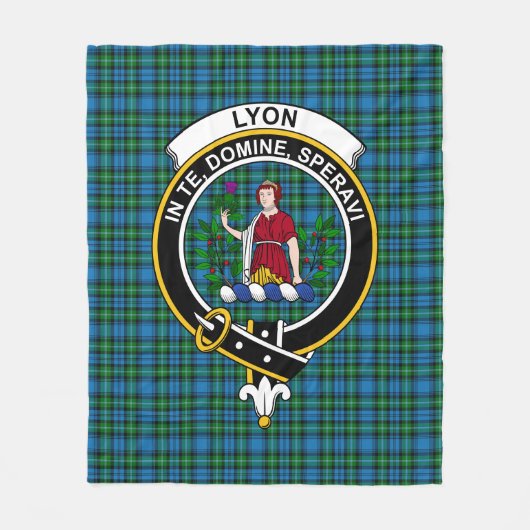 Clan Lyon Tartan Pset Fleece Deken (Voorkant)