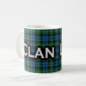 Clan Lyon Tartan Scottish Koffiemok (Voorkant links)