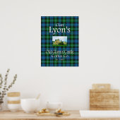 Clan Lyon's Old Glamis Castle Coffee Co. Poster (Keuken)