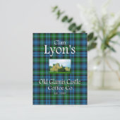 Clan Lyon's oude Glamis Castle Coffee Co. Briefkaart (Staand voorkant)