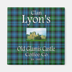 Clan Lyon's oude Glamis Castle Coffee Co. Magnet