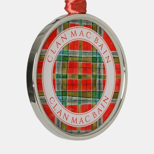 CLAN MAC BAIN Premium Round Ornament (Rechts)