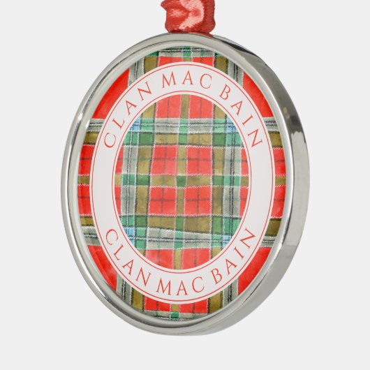 CLAN MAC BAIN Premium Round Ornament (Links)