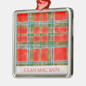 CLAN MAC BAIN Premium Vierkante Ornament (Links)