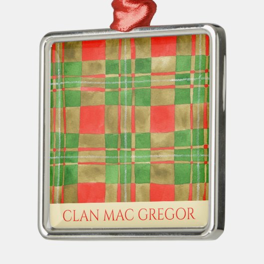 CLAN MAC GREGOR Premium Square Ornament (Links)