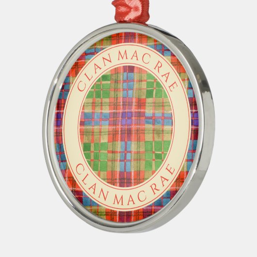CLAN MAC RAE Premium Round Ornament (Links)