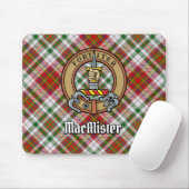 Clan MacAlister Crest over Jurk Tartan Muismat (Met muis)