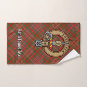 Clan MacAlister Crest over Tartan Bad Handdoek (Handdoek)