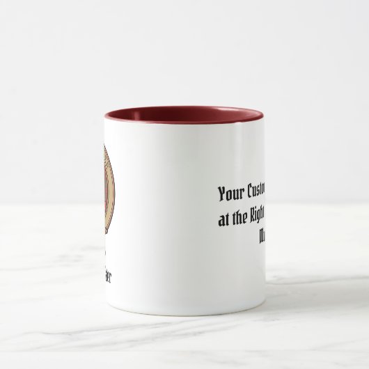 Clan MacAlister Crest over Tartan Mok (Midden)