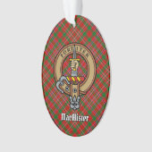 Clan MacAlister Crest over Tartan Ornament (voorkant)