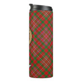 Clan MacAlister Crest over Tartan Thermosbeker (Geroteerd rechts)