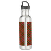 Clan MacAlister Crest over Tartan Waterfles (Achterkant)