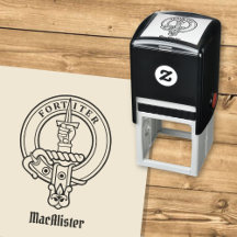 Clan MacAlister Crest Self-Inking Stamp