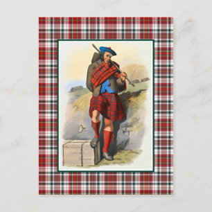 Clan MacAlister Illustratie Tartan Lijst Briefkaart
