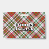 Clan MacAlister Jurk Tartan Badge (Achterkant)