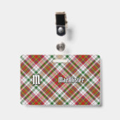 Clan MacAlister Jurk Tartan Badge (Voorkant met clip)