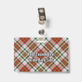 Clan MacAlister Jurk Tartan Badge (Achterkant met clip)
