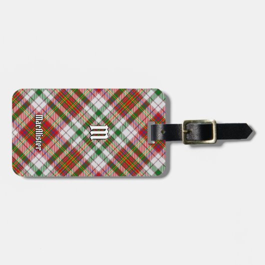 Clan MacAlister Jurk Tartan Bagagelabel (Voorkant horizontaal)