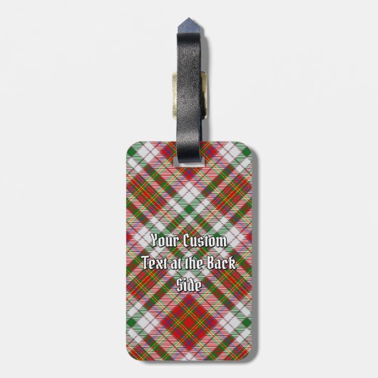 Clan MacAlister Jurk Tartan Bagagelabel (Achterkant verticaal)