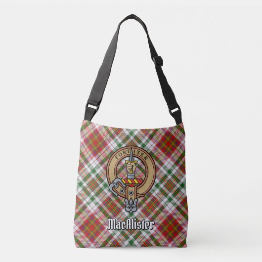 Clan MacAlister Jurk Tartan Crossbody Tas (Voorkant)