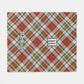 Clan MacAlister Jurk Tartan Fleece Deken (Voorkant (Horizontaal))