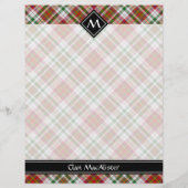 Clan MacAlister Jurk Tartan Flyer (Achterkant)