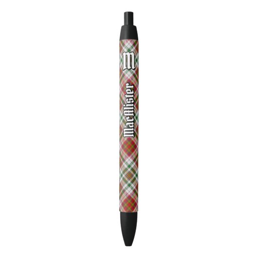 Clan MacAlister Jurk Tartan Ink Pen (Voorkant Verticaal)