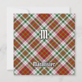 Clan MacAlister Jurk Tartan Kaart (Voorkant)