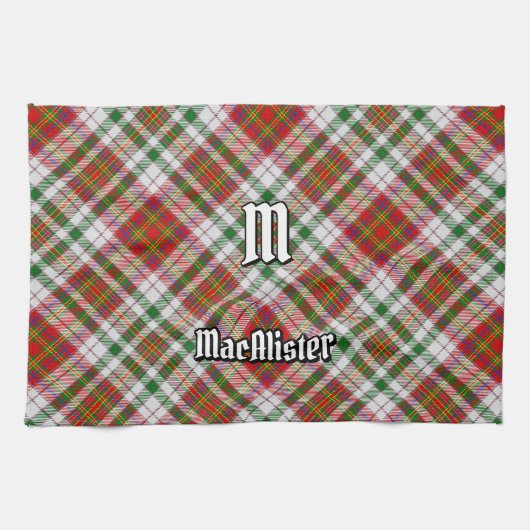 Clan MacAlister Jurk Tartan Keukenhanddoek (Horizontaal)