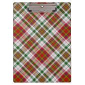 Clan MacAlister Jurk Tartan Klembord (Voorkant)