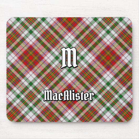 Clan MacAlister Jurk Tartan Muismat (Voorkant)