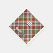 Clan MacAlister Jurk Tartan Servetten (Hoek)