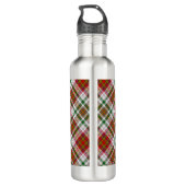 Clan MacAlister Jurk Tartan Staal Waterfles Waterfles (Achterkant)