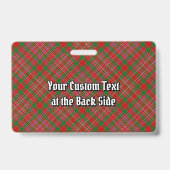 Clan MacAlister Tartan Badge (Achterkant)