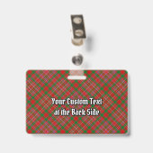 Clan MacAlister Tartan Badge (Achterkant met clip)