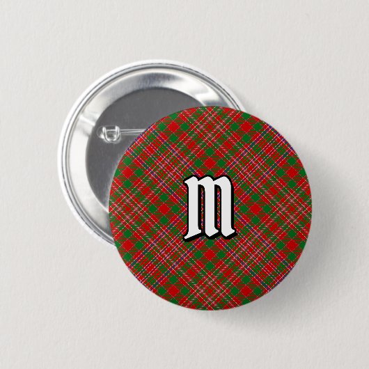 Clan MacAlister Tartan Button (Voorkant /achterkant)