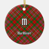 Clan MacAlister Tartan Ceramic Ornament (Voorkant)