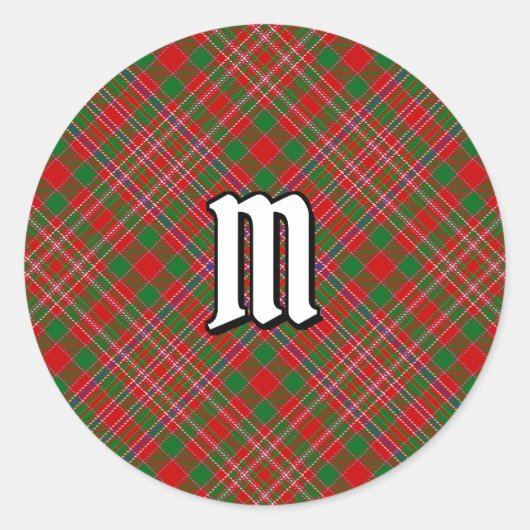 Clan MacAlister Tartan Classic Round Sticker (Voorkant)