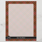 Clan MacAlister Tartan Flyer (Voorkant)