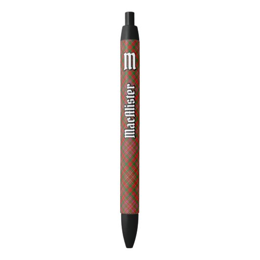 Clan MacAlister Tartan Ink Pen (Voorkant Verticaal)