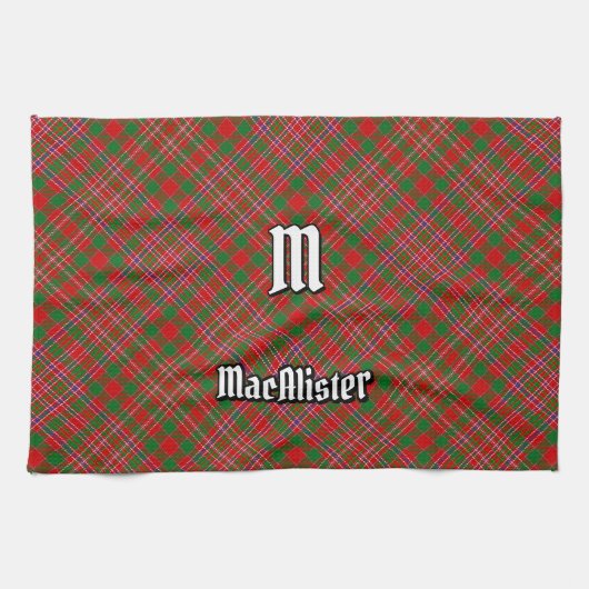 Clan MacAlister Tartan Kitchen Towel Theedoek (Horizontaal)