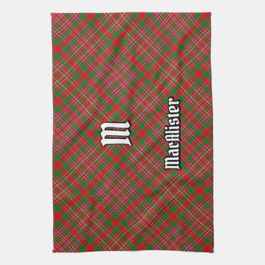 Clan MacAlister Tartan Kitchen Towel Theedoek (Verticaal)