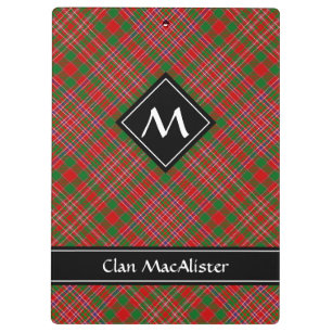Clan MacAlister Tartan Klembord