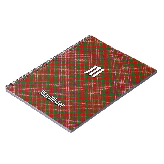Clan MacAlister Tartan Notitieboek (Linkerzijde)