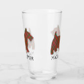 Clan MacAlister Tartan Scottie Dog Glas (Links)