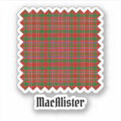 Clan MacAlister Tartan Sticker (Voorkant)