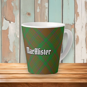 Clan MacAlister van Glenbarr Hunting Tartan Latte Mok